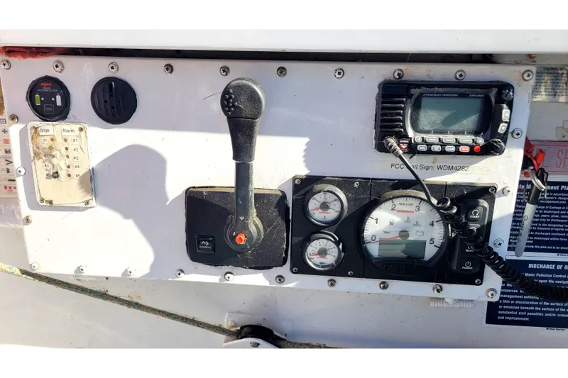 Slide: The Image of Control panel of a 2002 Custom International Americas Cup Class boat. - 63