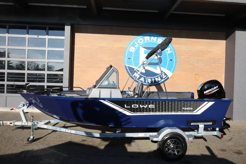The Image of 2026 Lowe Fish & Ski 1625 boat on trailer at Bjornson Marine. - 1
