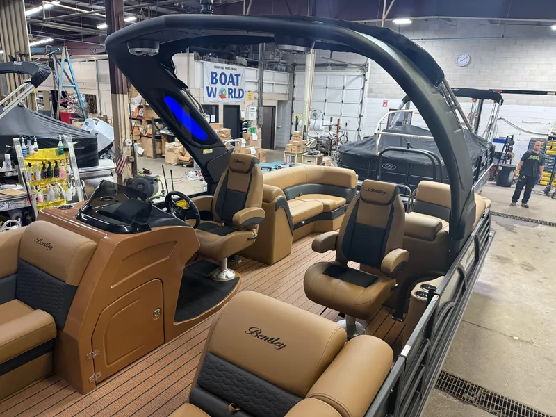 Slide: The Image of Bentley Pontoons Elite 253 Admiral Quad Lounge Tritoon & 350HP 4-Stroke EFI 2026 - 3