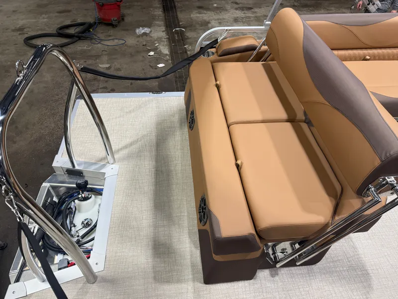 Slide: The Image of Tahoe LTZ CRB 2185 Cruise Rear Bench Pontoon $33995 2026 - 19