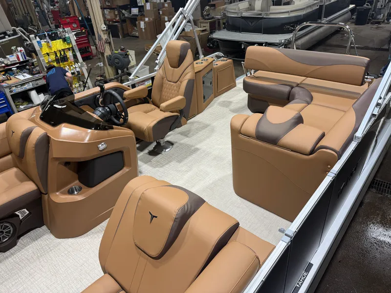 Slide: The Image of Tahoe LTZ CRB 2185 Cruise Rear Bench Pontoon $33995 2026 - 3