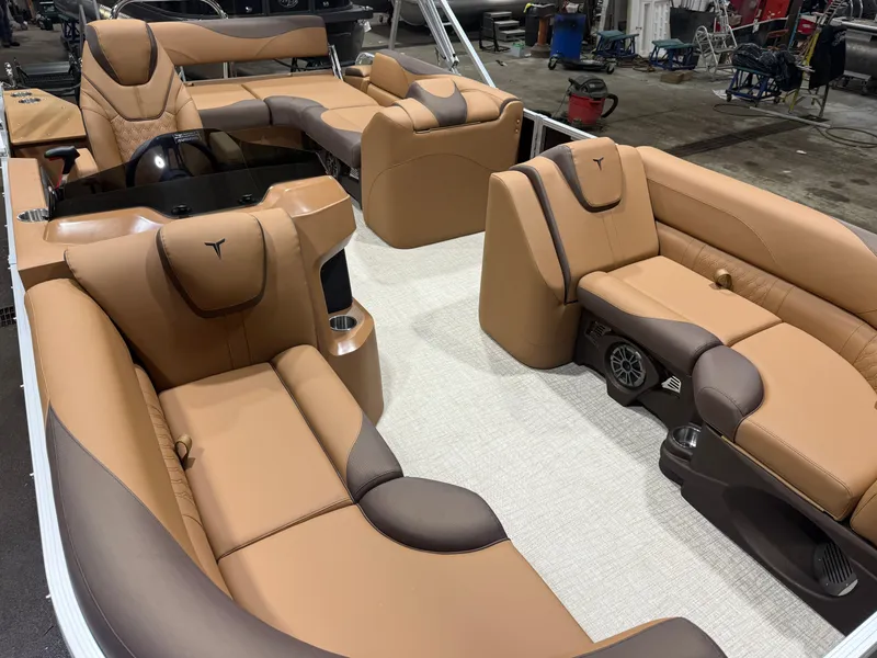 Slide: The Image of Tahoe LTZ CRB 2185 Cruise Rear Bench Pontoon $33995 2026 - 31