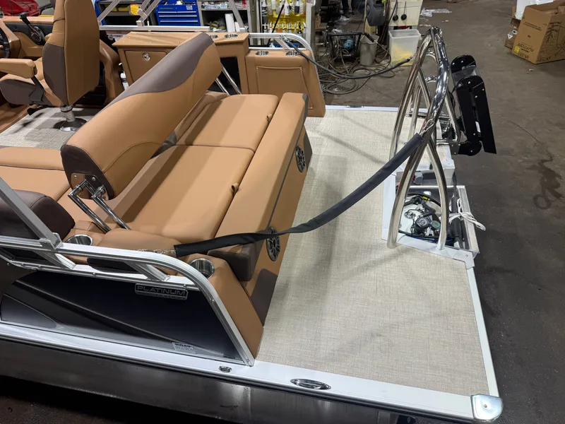 Slide: The Image of Tahoe LTZ CRB 2185 Cruise Rear Bench Pontoon $33995 2026 - 4