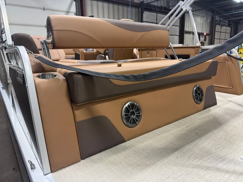 Slide: The Image of Tahoe LTZ CRB 2185 Cruise Rear Bench Pontoon $33995 2026 - 43