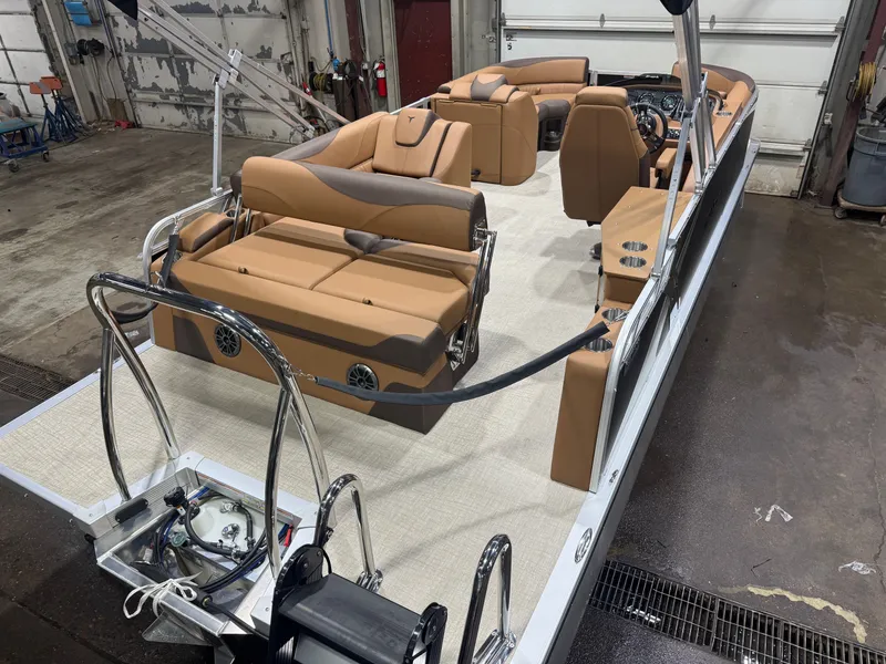 Slide: The Image of Tahoe LTZ CRB 2185 Cruise Rear Bench Pontoon $33995 2026 - 44