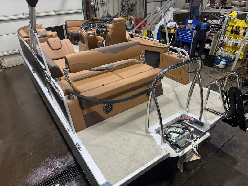 Slide: The Image of Tahoe LTZ CRB 2185 Cruise Rear Bench Pontoon $33995 2026 - 45