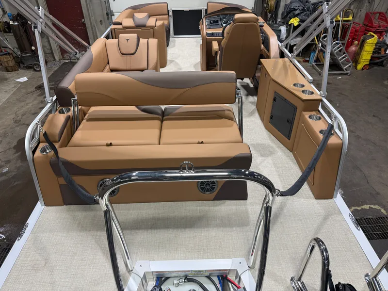 Slide: The Image of Tahoe LTZ CRB 2185 Cruise Rear Bench Pontoon $33995 2026 - 5