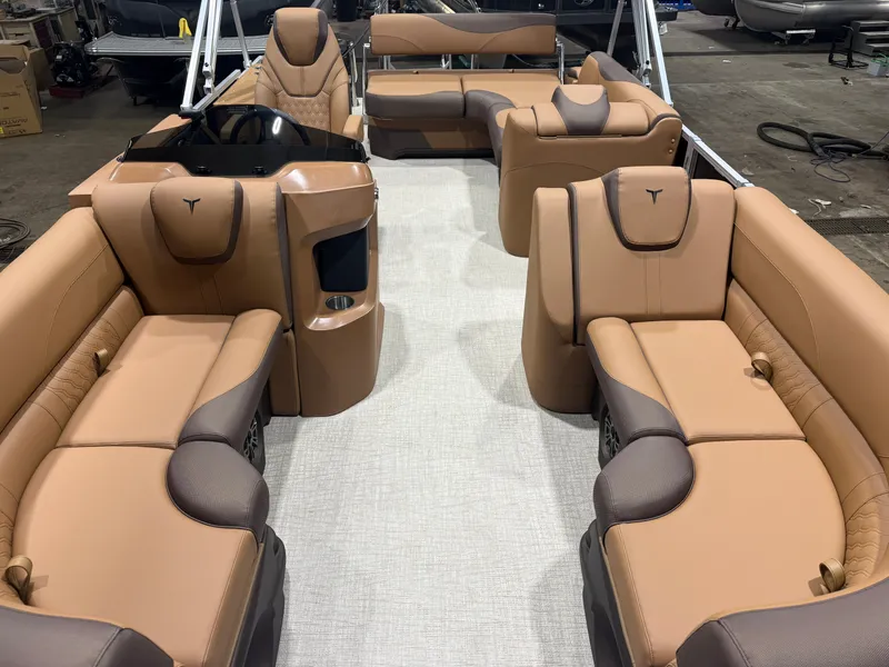Slide: The Image of Tahoe LTZ CRB 2185 Cruise Rear Bench Pontoon $33995 2026 - 6