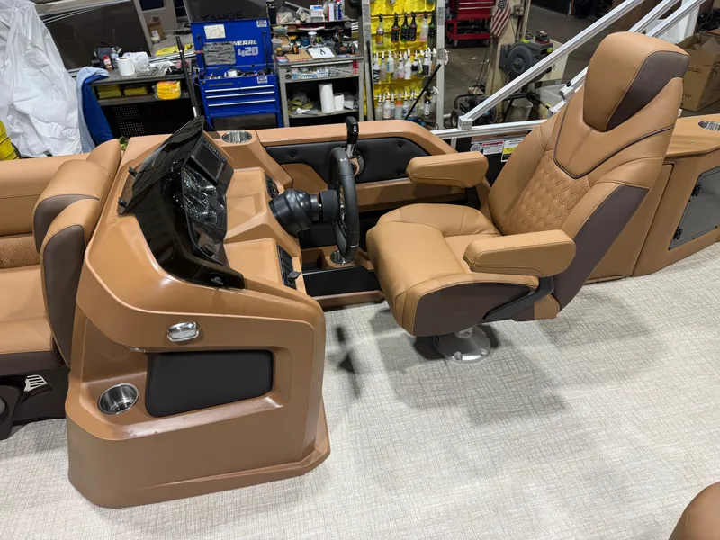 Slide: The Image of Tahoe LTZ CRB 2185 Cruise Rear Bench Pontoon $33995 2026 - 9