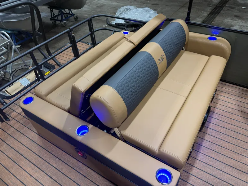 Slide: The Image of Bentley Pontoons Elite 200HP 223 Swingback Tritoon 2026 - 19