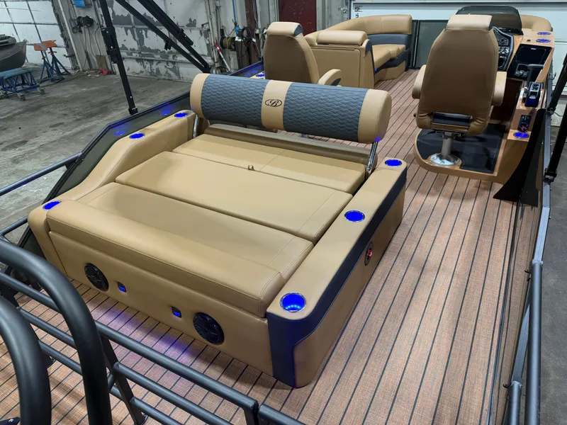 Slide: The Image of Bentley Pontoons Elite 200HP 223 Swingback Tritoon 2026 - 25