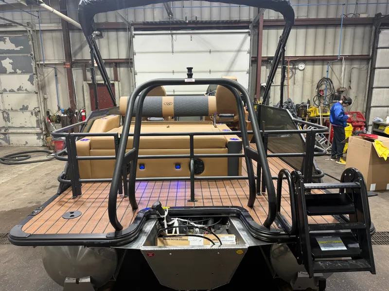 Slide: The Image of Bentley Pontoons Elite 200HP 223 Swingback Tritoon 2026 - 55