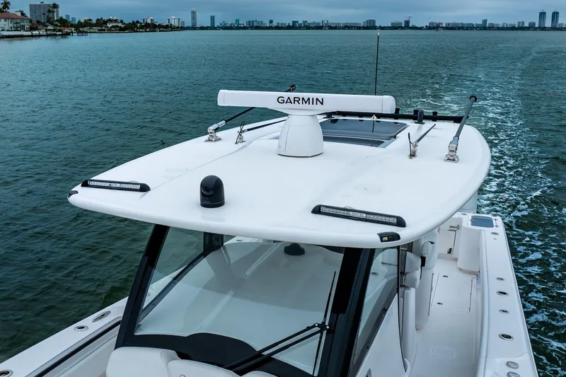 Slide: The Image of 2026 Blackwater 43 Luxury Fish boat cruising on calm waters. - 77