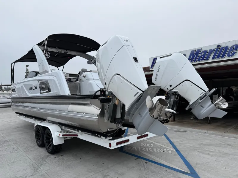 Slide: The Image of Avalon 27' Excalibur CARBON SERIES Elite Windshield w/ Twin 400HP & JOYSTICK CONTROLS! 2026 - 13