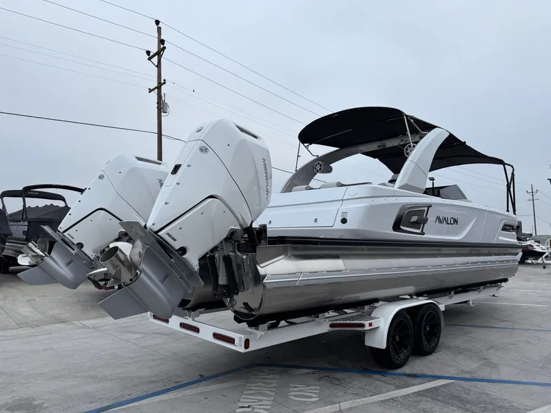 Slide: The Image of Avalon 27' Excalibur CARBON SERIES Elite Windshield w/ Twin 400HP & JOYSTICK CONTROLS! 2026 - 15