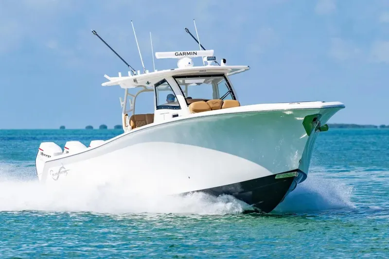 Slide: The Image of Seakeeper 3 stabilizer in 2025 Blackwater 41 Performance Fish boat compartment. - 48