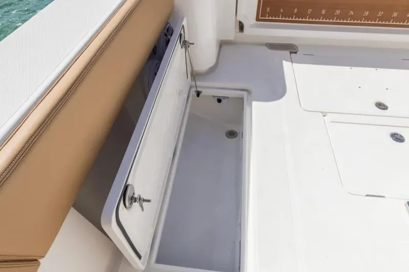 Slide: The Image of 2026 Blackwater 41 Performance Fish boat with four powerful outboard engines on the water. - 59