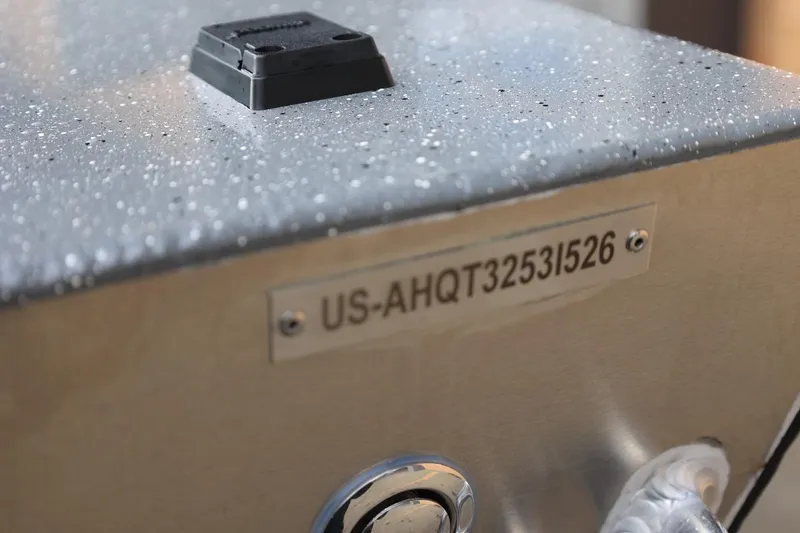 Slide: The Image of 2026 Thunder Jet 229 Rush OT boat with identification number US-AHQT3253I526. - 8