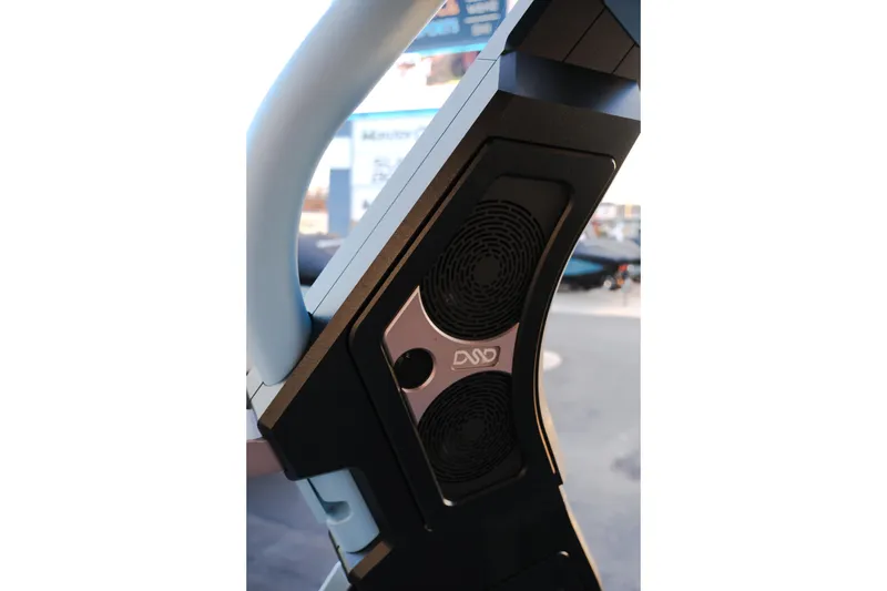 Slide: The Image of 2024 Supra SL speaker system detail with modern design and branding. - 10