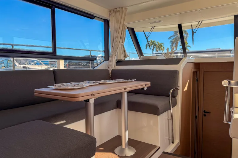 Slide: The Image of Interior of 2026 Beneteau Swift Trawler 41 Fly with modern design. - 10
