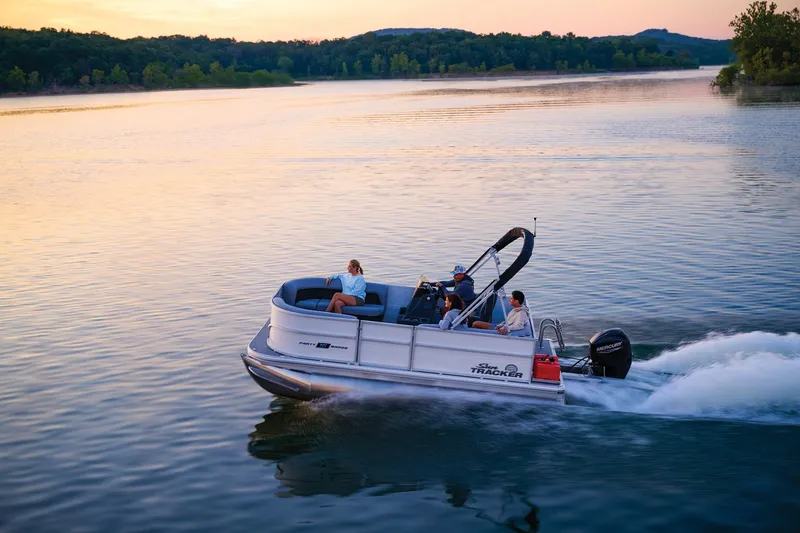 Slide: The Image of 2026 Sun Tracker Party Barge 16 DLX - 2