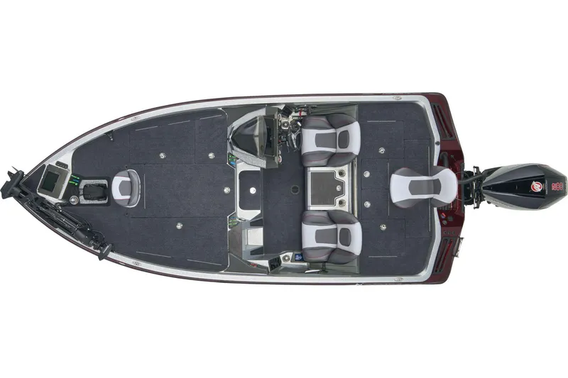 Slide: The Image of 2026 Ranger Z518 Cup-Equipped boat on trailer, parked outside a building. - 6