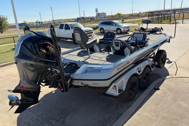 Slide: The Image of 2026 Ranger Z521R Cup-Equipped boat with Yamaha engine, parked on a trailer. - 8
