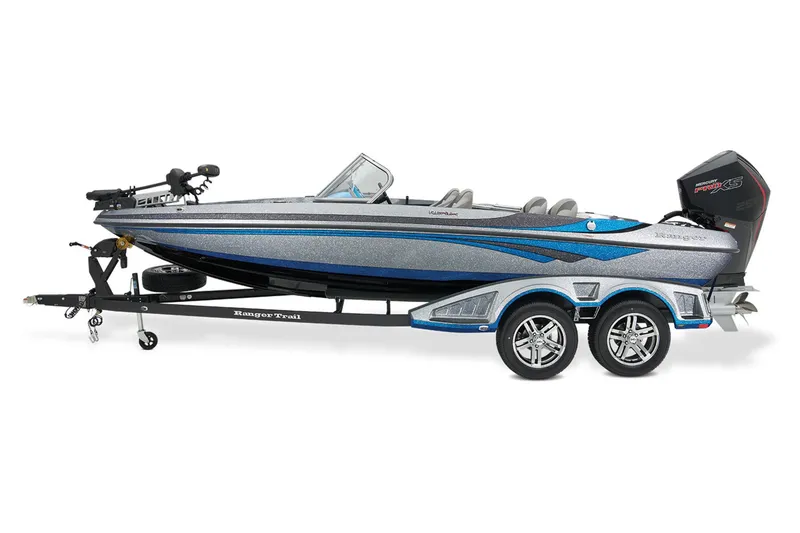 Slide: The Image of 2026 Ranger 212LS boat interior with cushioned seating and modern design. - 10