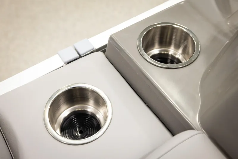 Slide: The Image of Top view of Avalon VLS QL 2026 boat cup holder and armrest. - 41