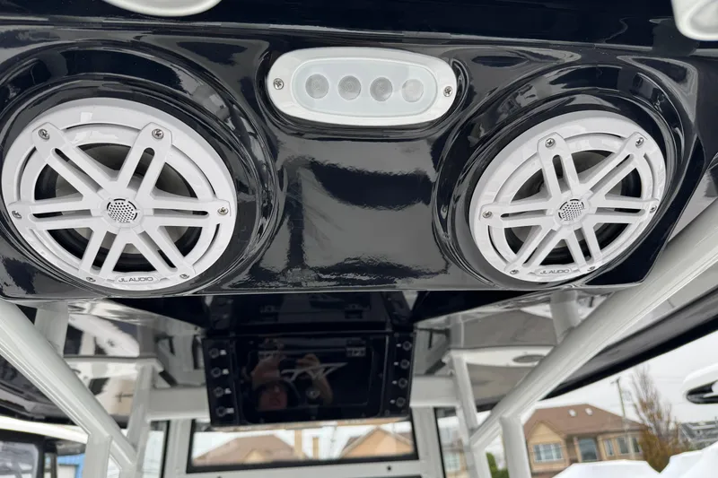 Slide: The Image of 2026 Tidewater 198 CC Adventure boat speakers and lighting system. - 6