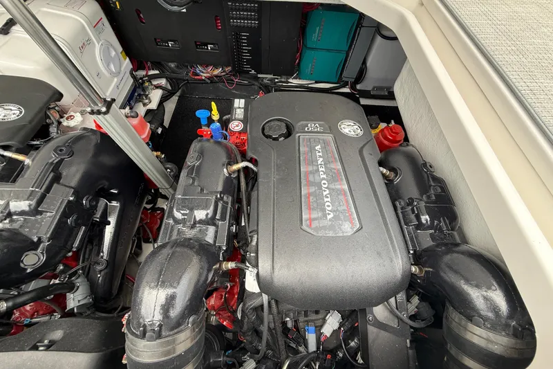 Slide: The Image of Engine compartment of 2026 Regal 36 Grande Coupe with Volvo Penta components. - 16