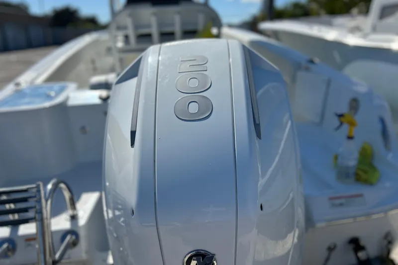 Slide: The Image of 2023 Wellcraft 222 Scarab Offshore boat with powerful 200 HP engine. - 46