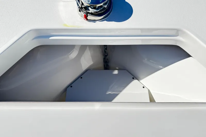 Slide: The Image of 2026 Sea Pro 242 Center Console anchor compartment, showcasing sleek design and functionality. - 43