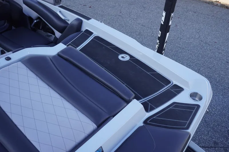 Slide: The Image of 2019 Tigé R20 boat interior with sleek seating and modern design. - 14