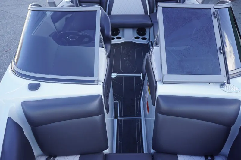 Slide: The Image of 2019 Tigé R20 boat interior with sleek seating and modern design. - 23
