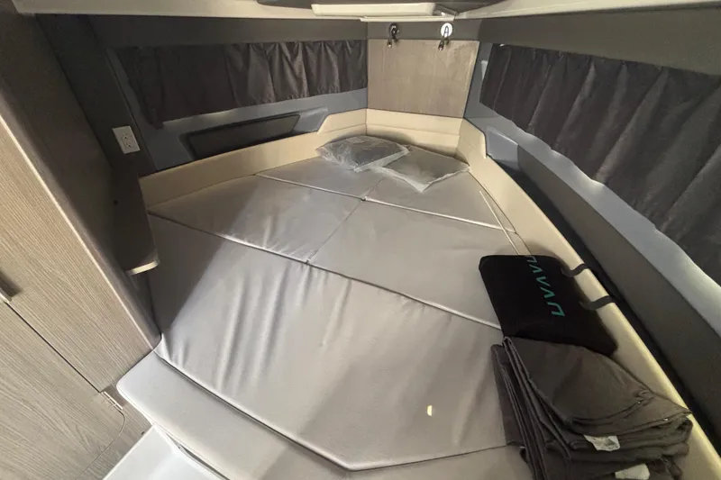 Slide: The Image of 2026 Navan C30 interior cabin with cozy bedding and modern design elements. - 22