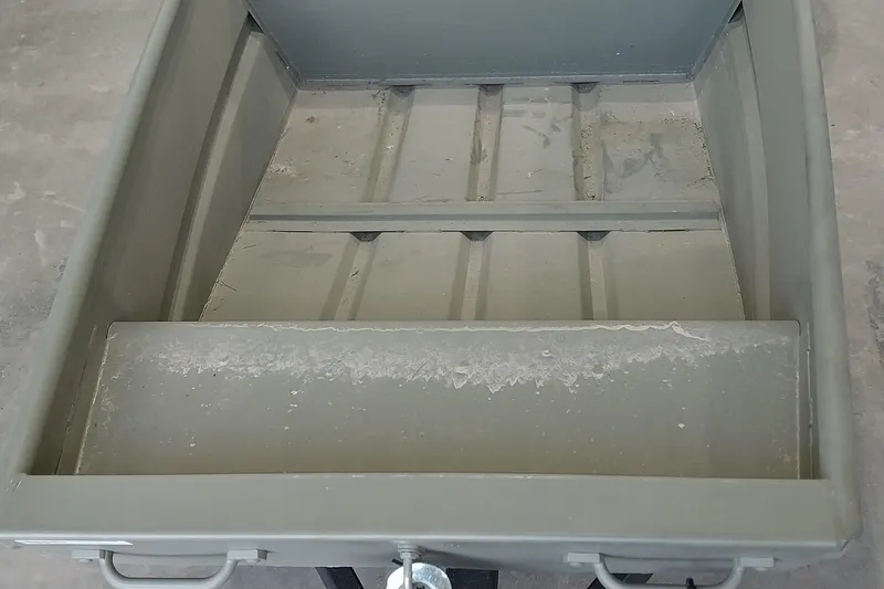 Slide: The Image of 2025 Tracker Grizzly 1436 Utility boat interior, showcasing durable construction and spacious design. - 5