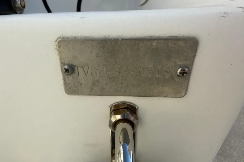 Slide: The Image of 2018 Twin Vee 260 CC SE boat hull identification number plate. - 25