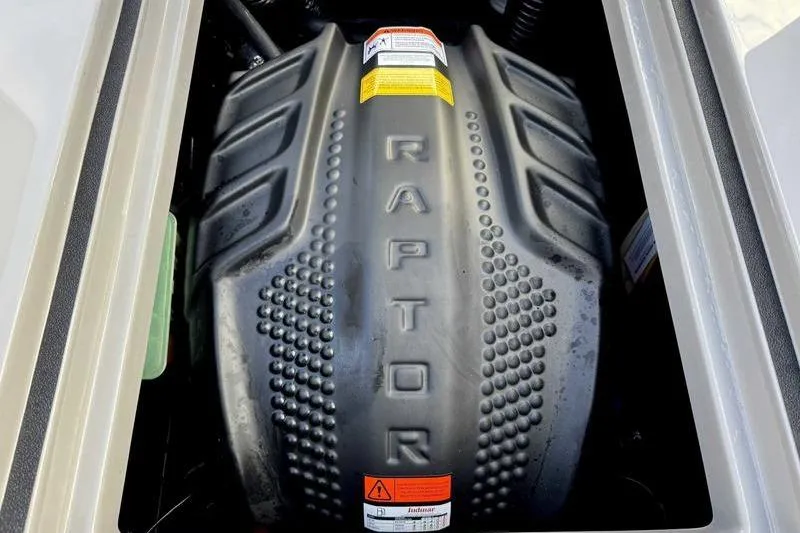 Slide: The Image of 2026 Moomba Mondo engine featuring Raptor branding, showcasing powerful performance. - 11