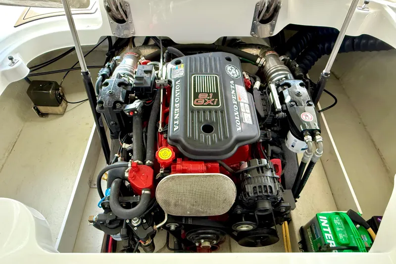 Slide: The Image of Engine compartment of a 2006 Cobalt 272 boat with Volvo Penta 8.1 GXI engine. - 21