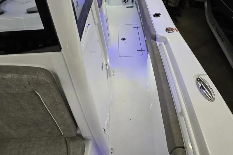 Slide: The Image of 2026 Sea Hunt Gamefish 25 interior with sleek design and ambient lighting. - 10