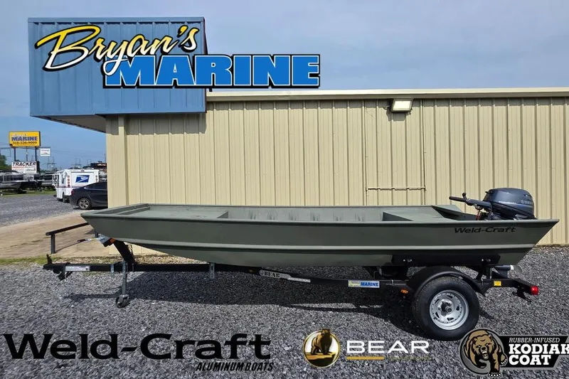 The Image of 2025 Weldcraft 1752-CL aluminum boat on trailer at Bryan's Marine dealership. - 0