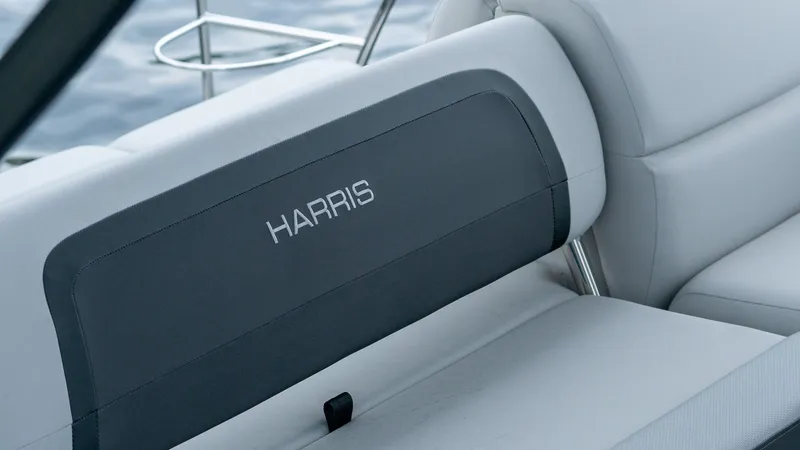 Slide: The Image of Harris Cruiser 230 2026 seat upholstery detail view. - 23