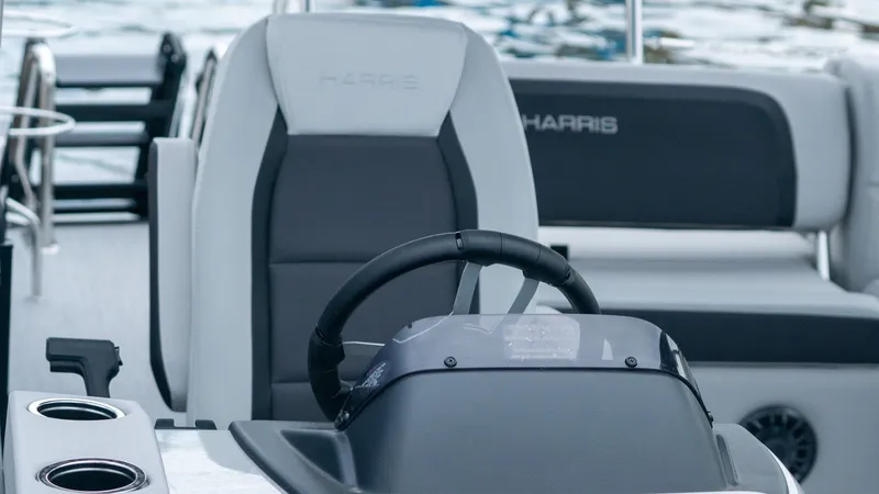 Slide: The Image of Interior of Harris Cruiser 230 boat, model year 2026. - 26