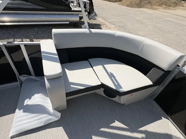 Slide: The Image of Interior of Harris Breeze 230 pontoon boat, model year 2026. - 10