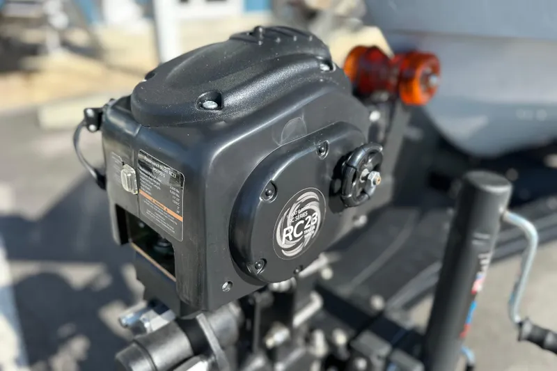 Slide: The Image of Close-up of 2025 East Cape VHP engine component with RC23 branding. - 24