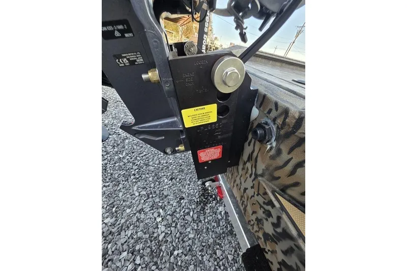 Slide: The Image of Blue Seelite light on 2026 Xpress X18DB boat with camouflage pattern. - 12