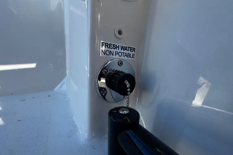 Slide: The Image of Fresh water non-potable outlet on 2026 Sea Pro 245FLX Sandbar boat. - 42