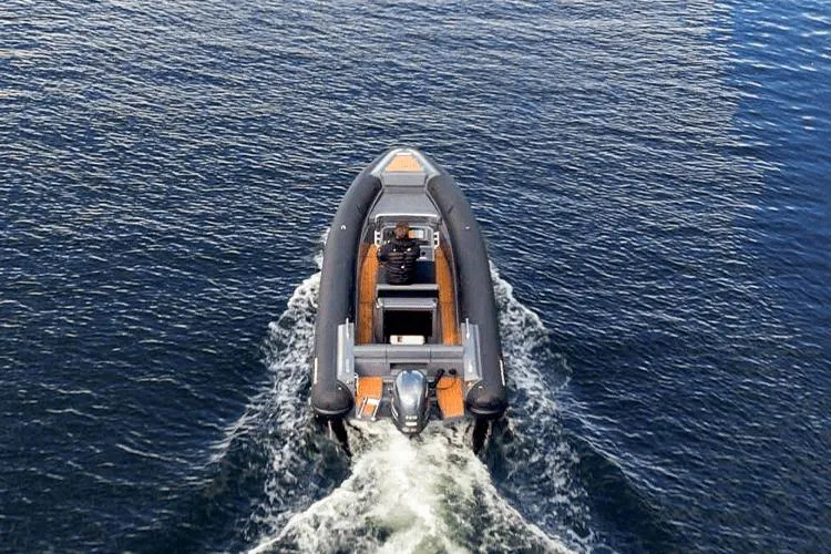 The Image of Northstar Orion 6 boat cruising on water, 2026 model, aerial view. - 0