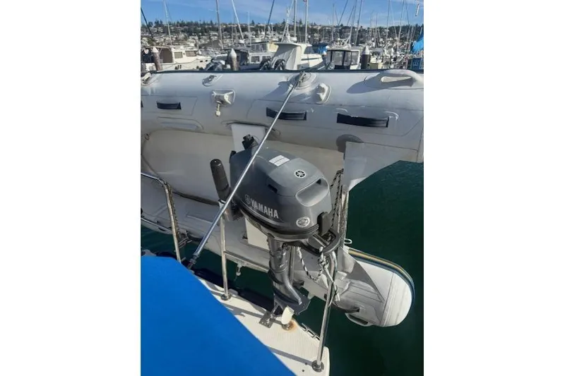 Slide: The Image of 2016 Cutwater 28 with Yamaha outboard motor, docked at marina. - 4